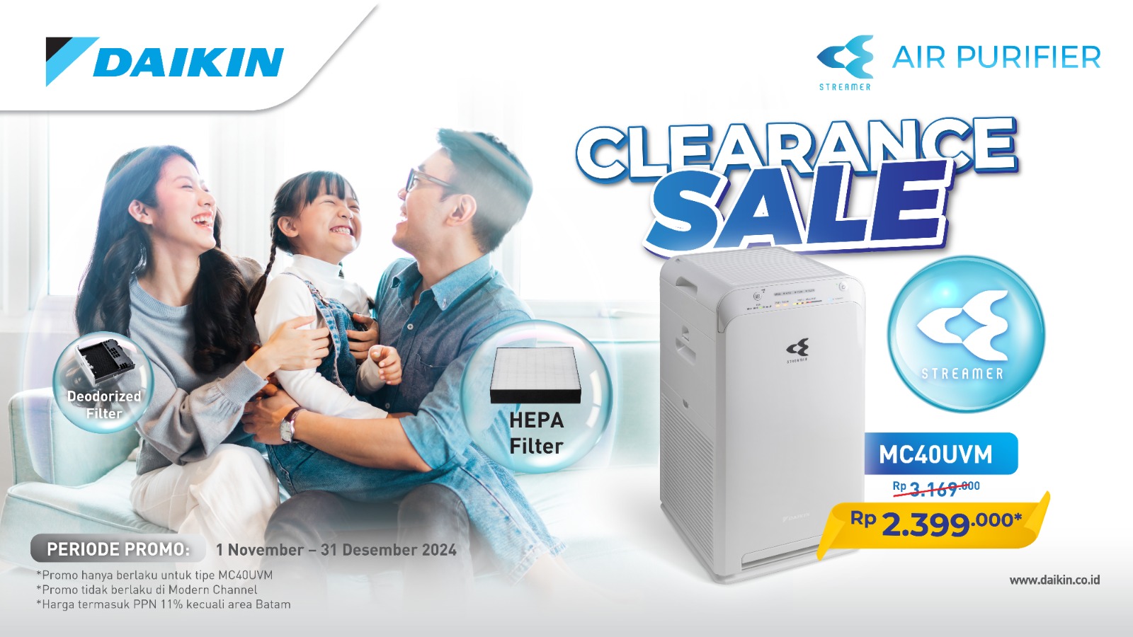 Promo Air Purifier Daikin