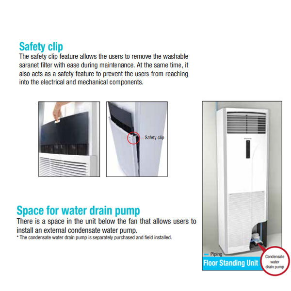 Ac Floor Standing Daikin 3.5 PK SVC 85AVR / FVC 85 AVR WIRED - 1 Phase Malaysia - Image 2