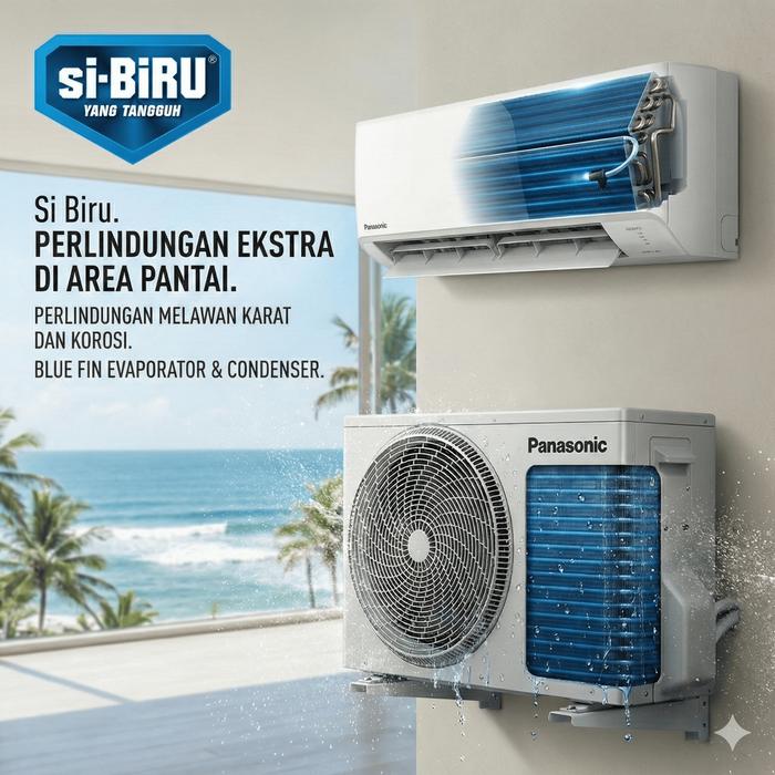 AC Panasonic SI BIRU 1/2 PK LN5AKJ - Standard + Blue Fin - Image 6